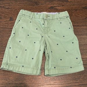 Osh Kosh Shorts- 7, Olive/Navy Stars